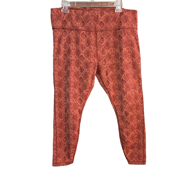 Athleta Ultimate Snake 7/8 Tight in Orange Women’s Size XL - Picture 6 of 11